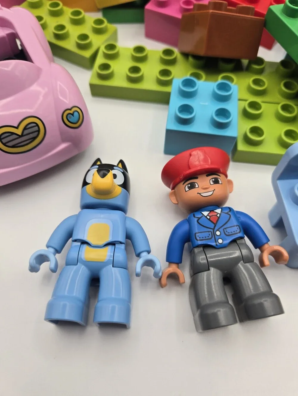 Lego Duplo Misc Building Blocks Toys Lot With 2 Figures